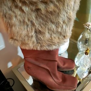 LEATHER FUR LINED BOOTS 👢